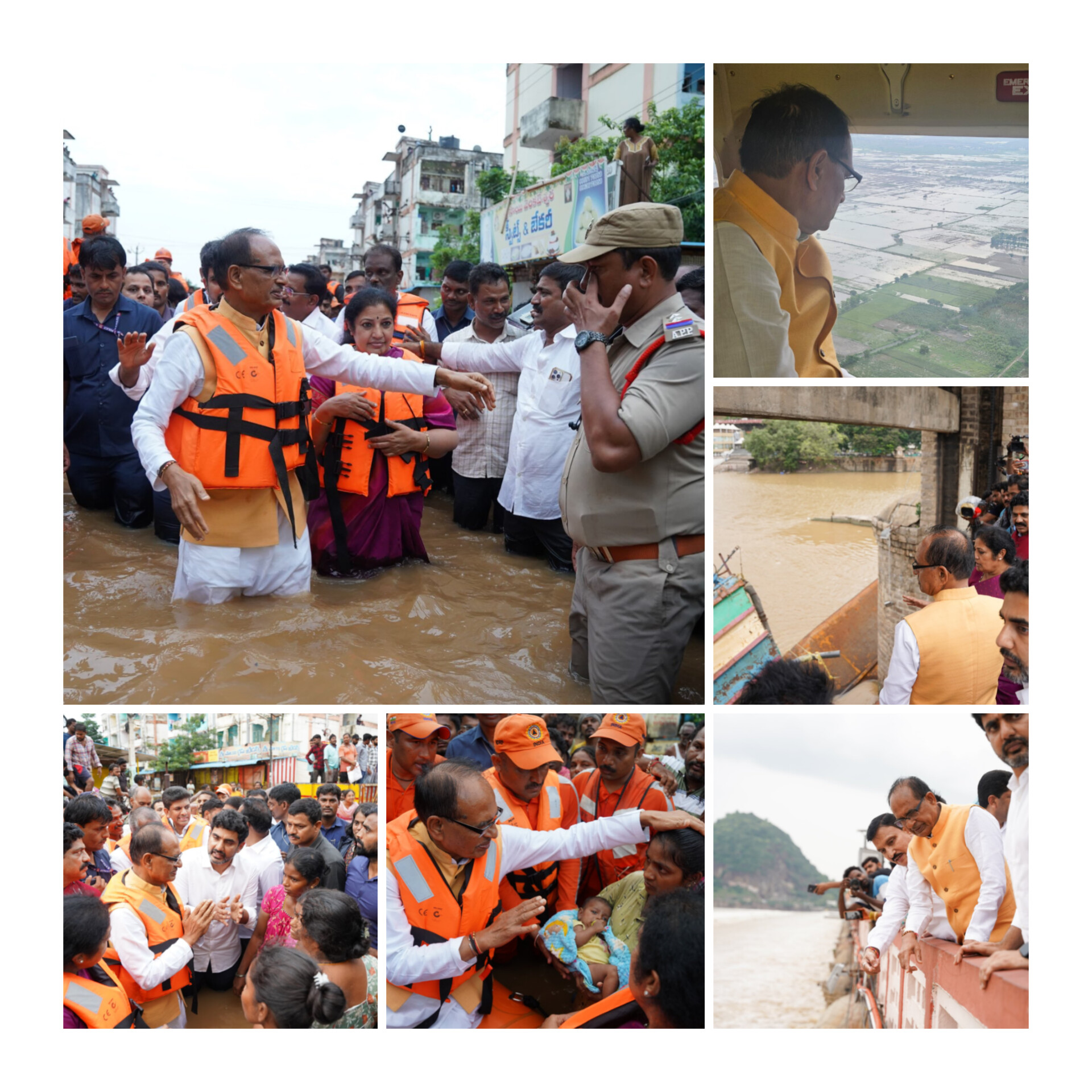 शिवराज सिंह ने विजयवाड़ा में बाढ़ प्रभावित क्षत्रों का किया दौरा, कहा- कठिन समय में जनता के साथ खड़ी है केन्द्र सरकार